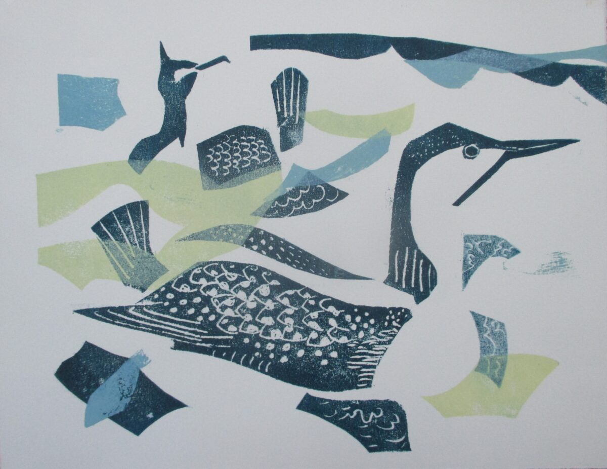 Artwork image titled: Red-throated Diver