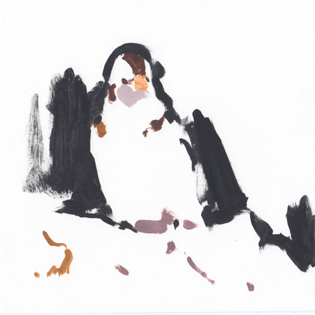 Artwork image titled: Snowbunting 2