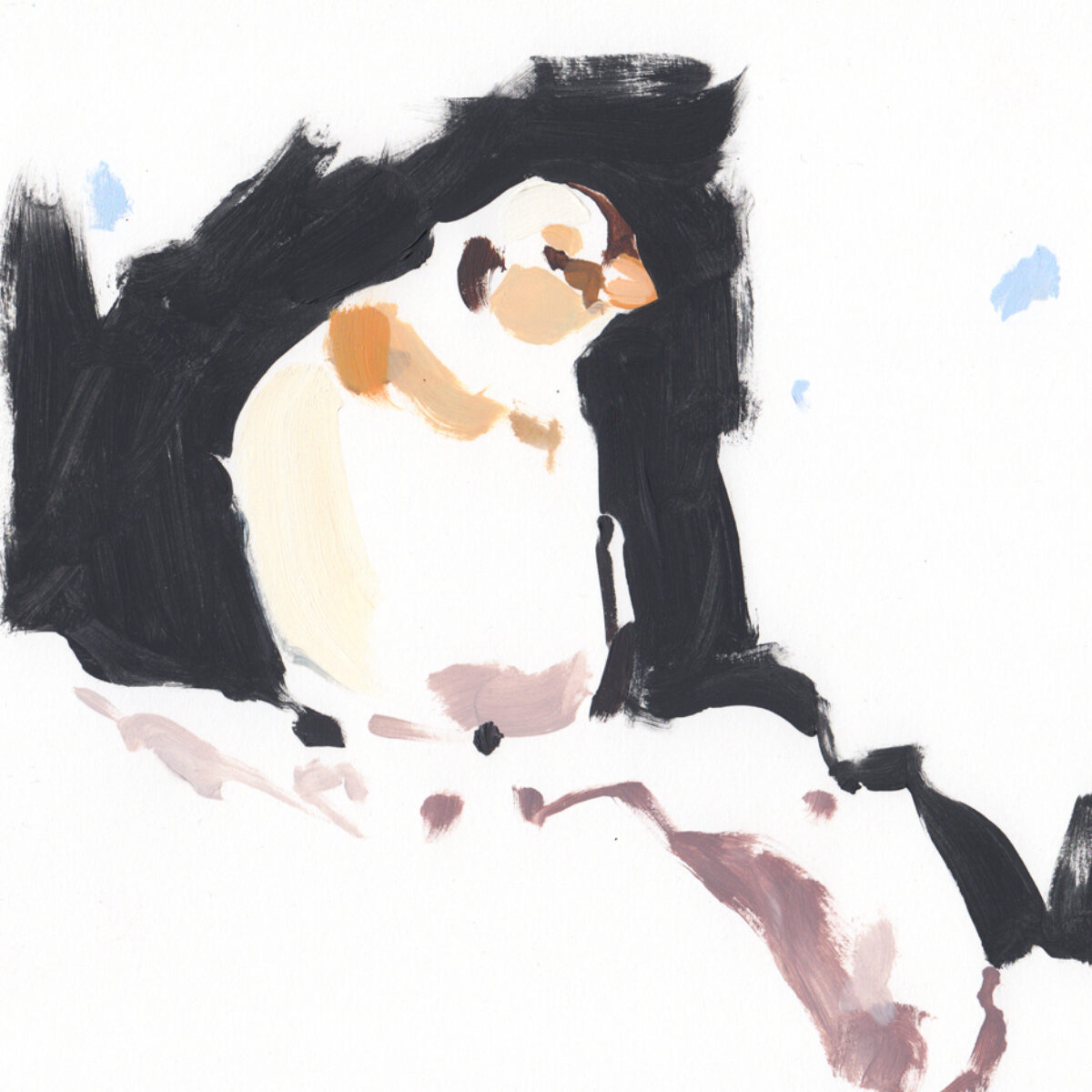 Artwork image titled: Snowbunting 4