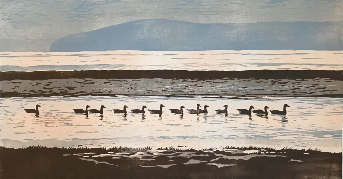 Artwork image titled: Mull of Galloway from Pilanton Burn