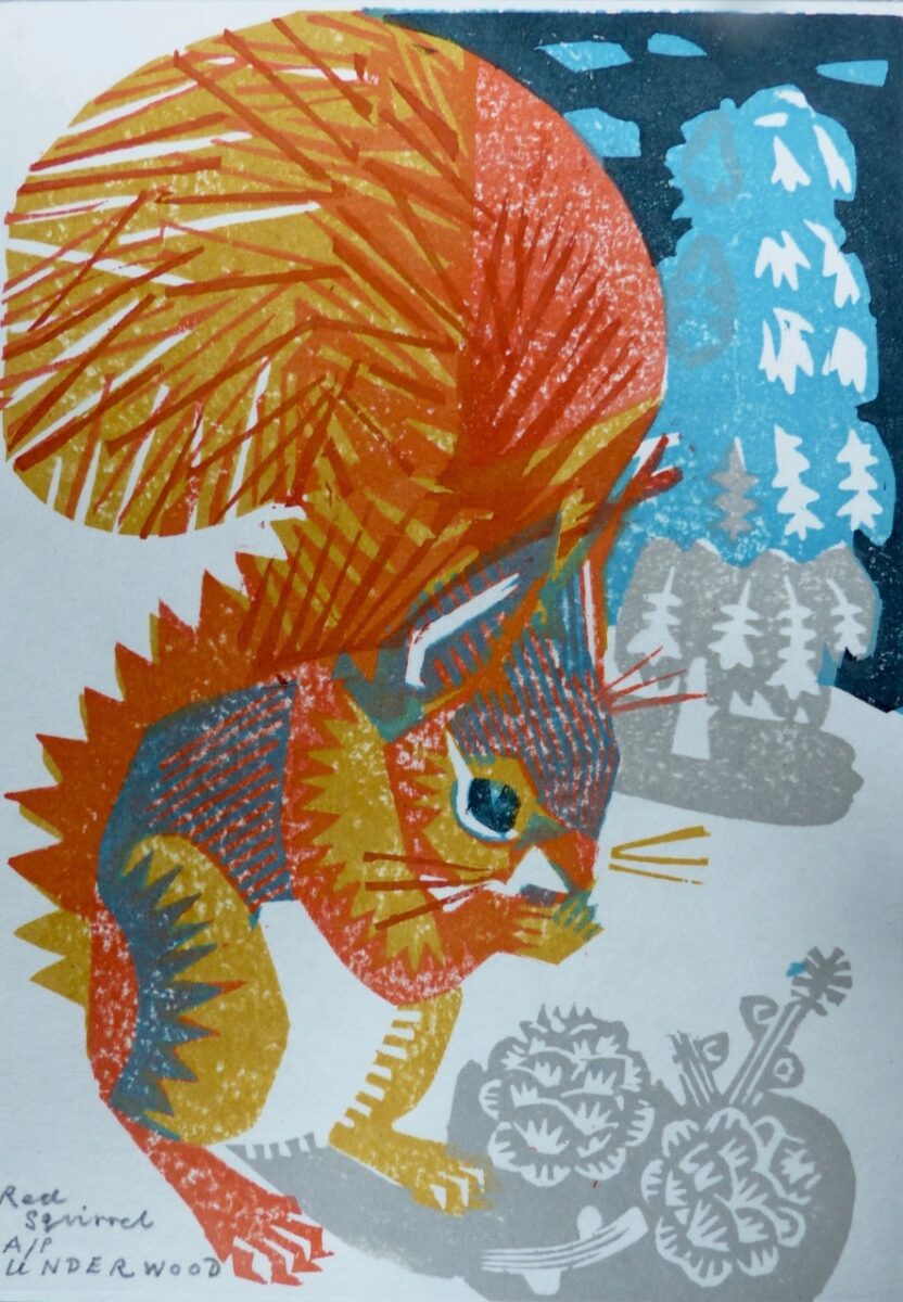 Artwork image titled: Red Squirrel