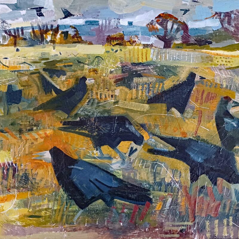   Stubble Crows by John Foker