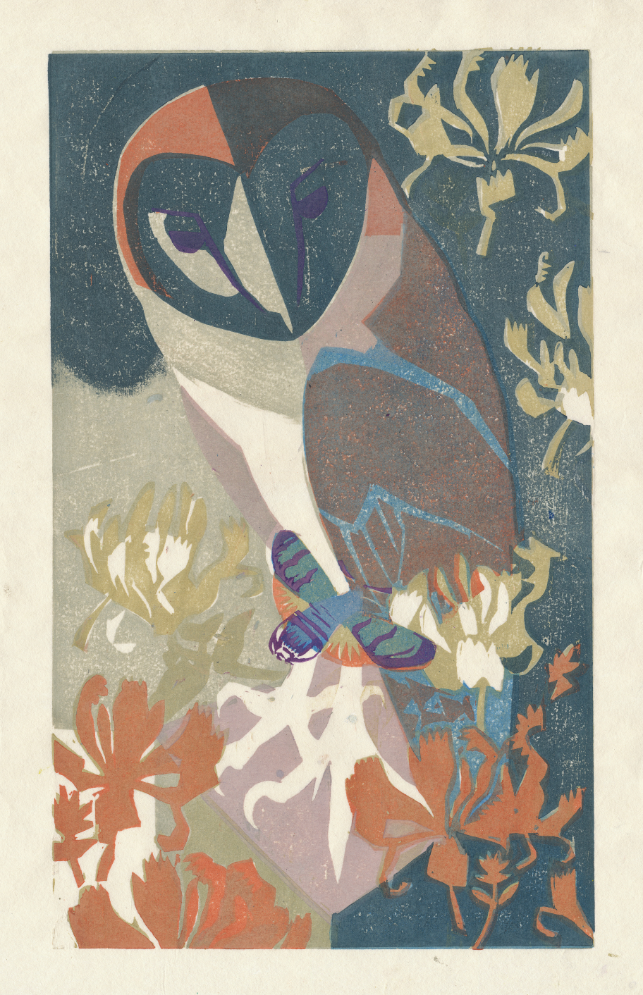   Twilight, Woodblock print, 52 cm x 39 cm