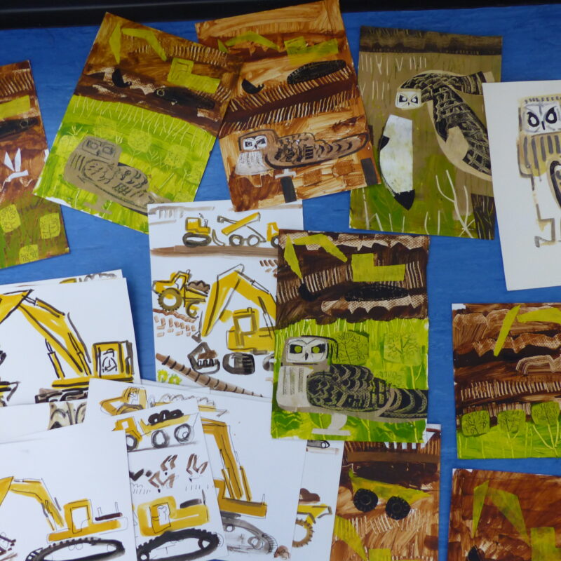   Greg Poole's observations of machinery and short-eared owls