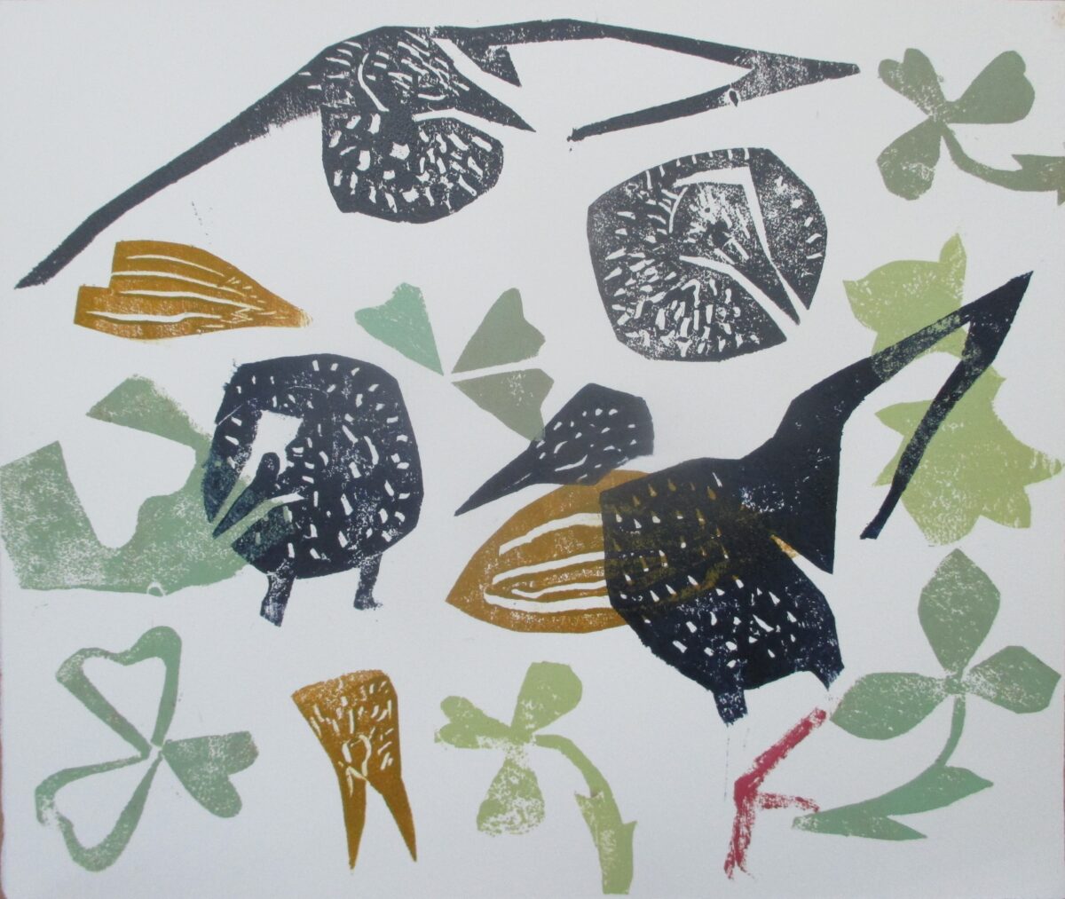 Artwork image titled: Starlings