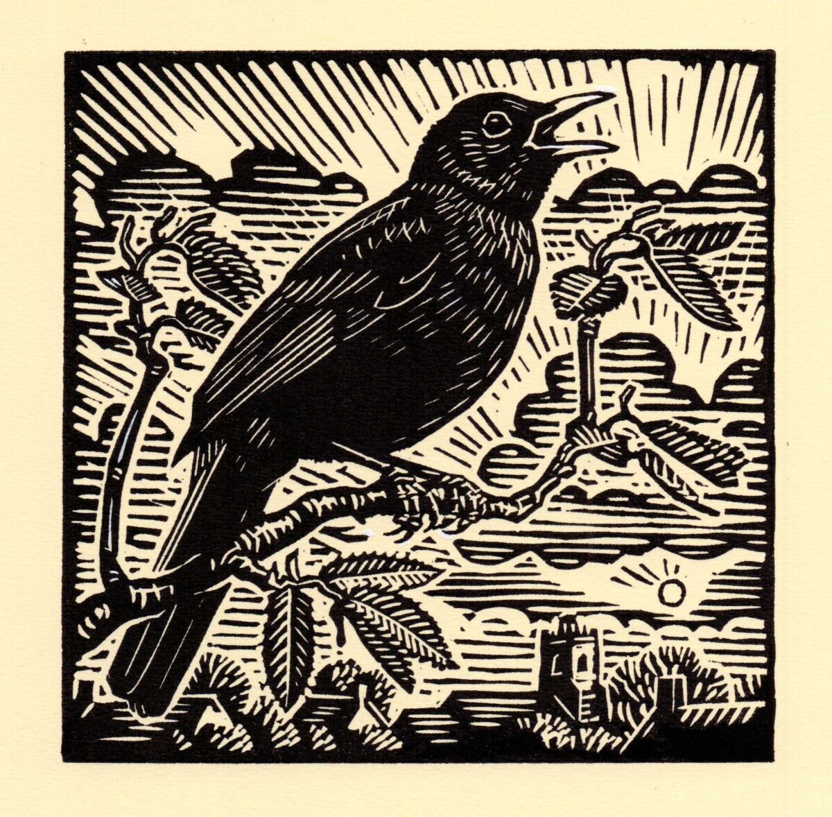 Artwork image titled: Blackbird