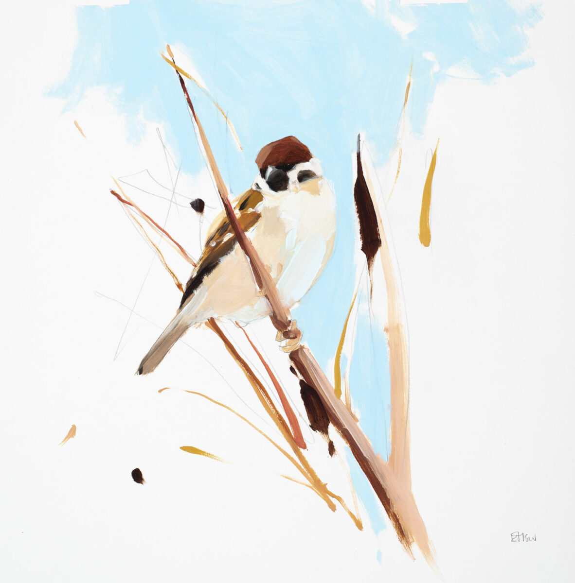 Artwork image titled: Tree Sparrow