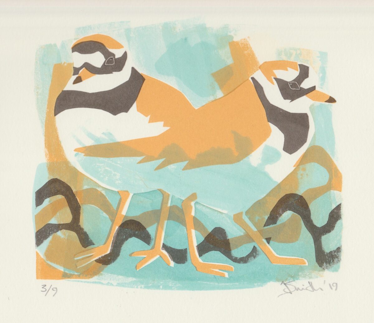 Artwork image titled: Ringed Plovers