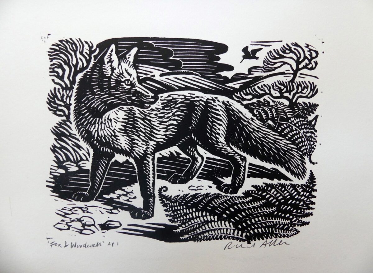 Artwork image titled: Fox and Woodcock