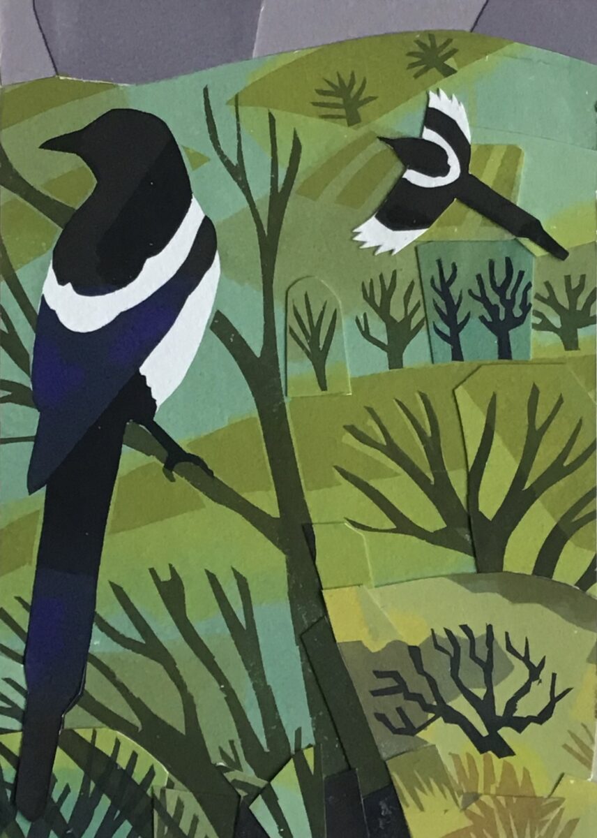 Artwork image titled: Magpies