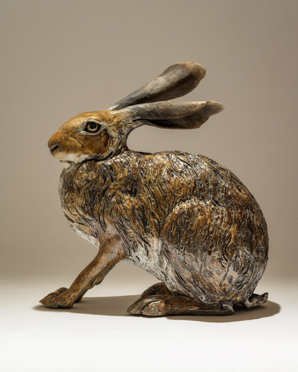 Artwork image titled: 'Concentration' hare