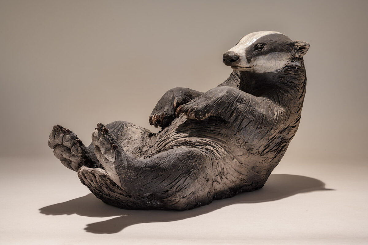 Artwork image titled: 'Badger at Rest'
