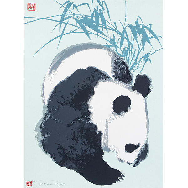   Panda, Screen print, James Williamson Bell © Gallagher and Turner Arts