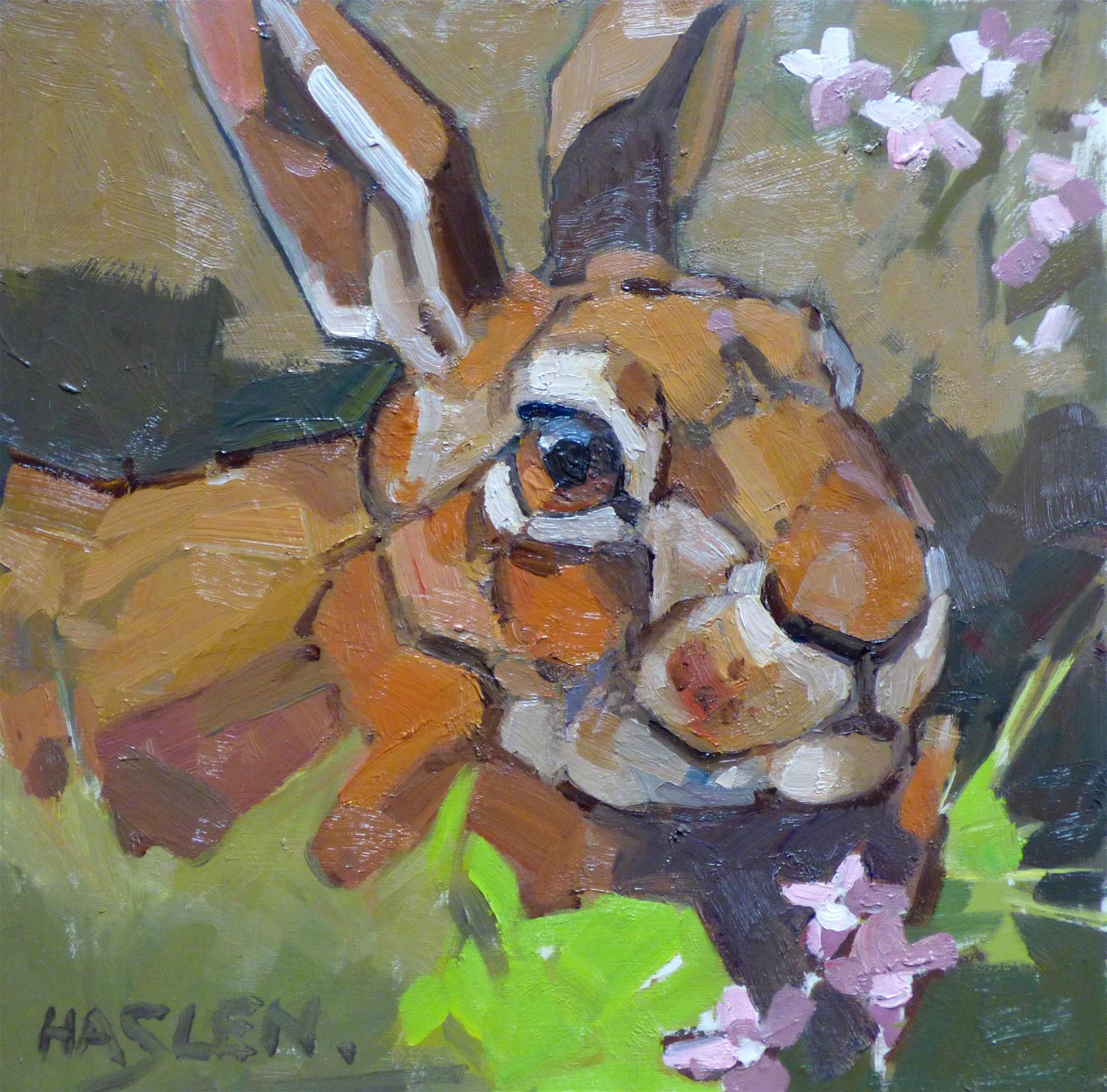 <p>Hare Portrait by Andrew Haslen</p>