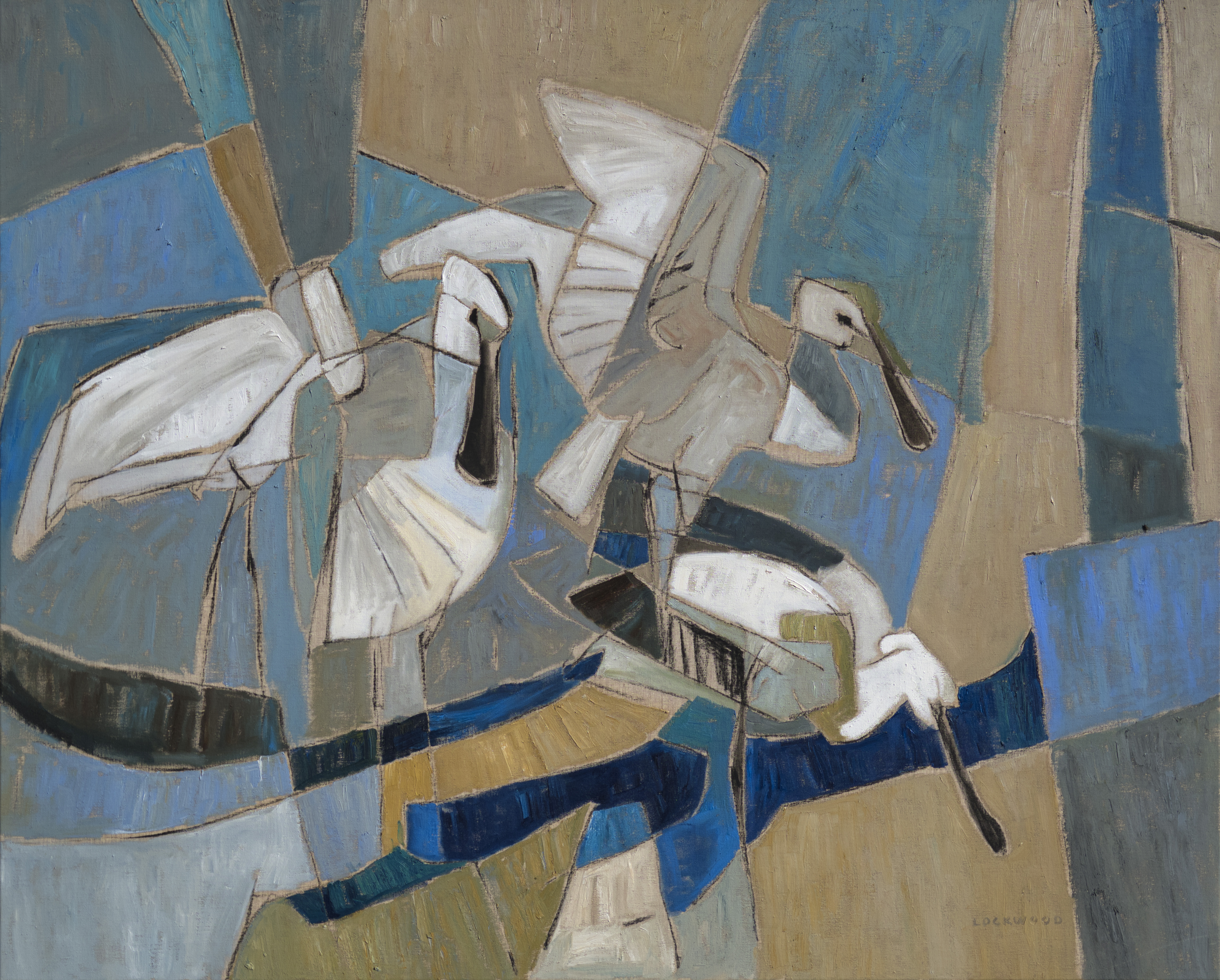 <p>Spoonbills on the marsh by Rachel Lockwood</p>